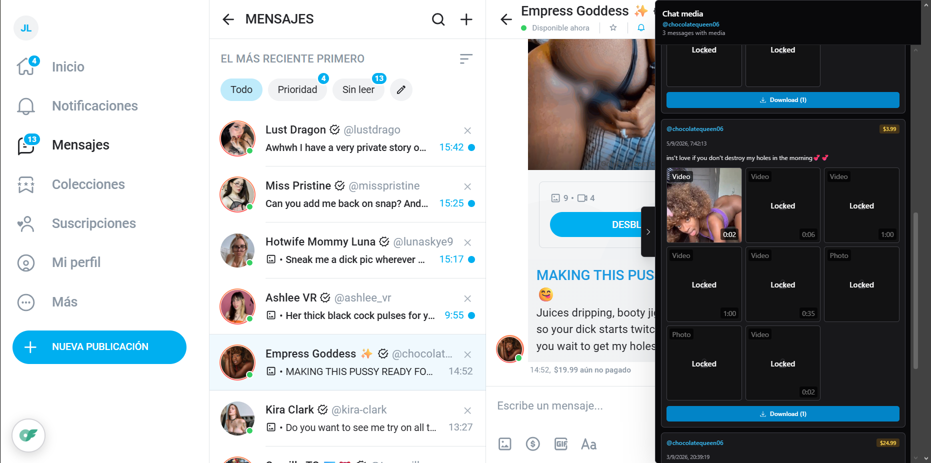 Media from chats