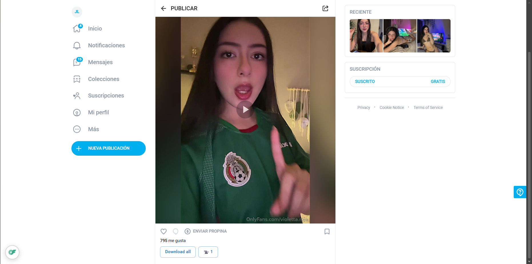 Download videos (when possible)