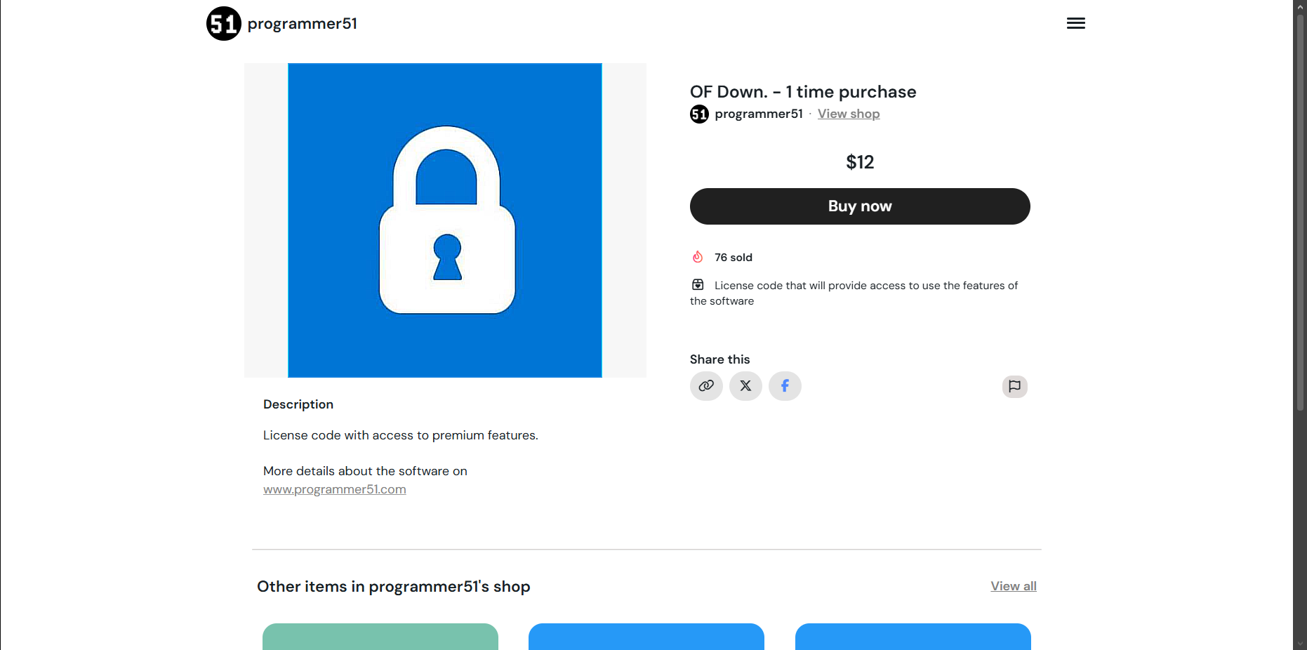 Unlock with a license
